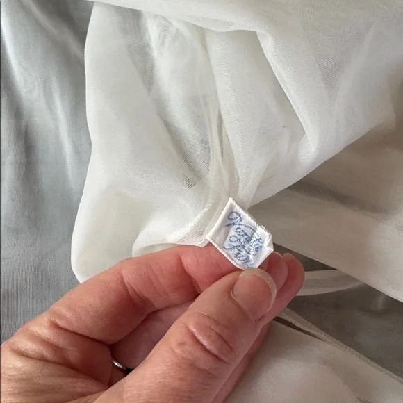 Vintage Vanity Fair peignoir robe & nightgown set Ivory/white floral EVC size L - Picture 6 of 11